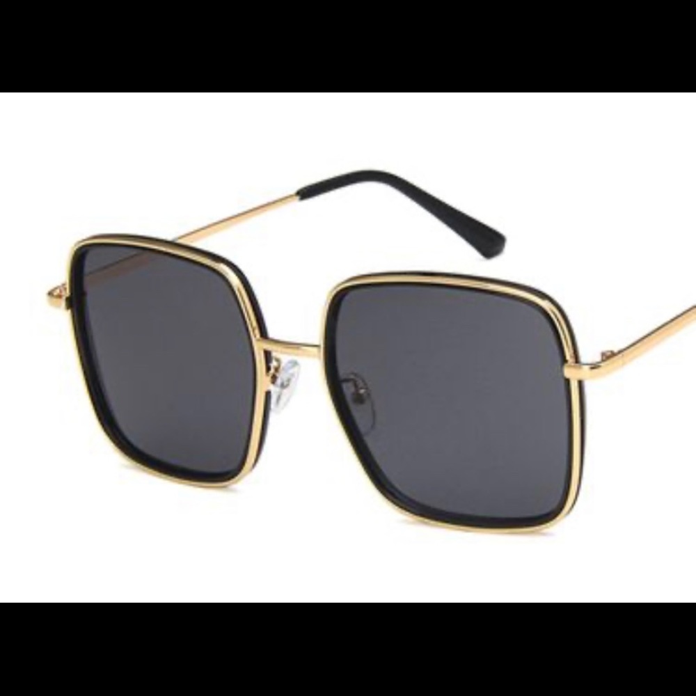 Summer gold and black sunglasses